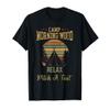 Morning Wood Camp Relax pitch a Tent Enjoy the Morning Wood T-Shirt view 1