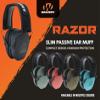 Walker's Razor Slim Passive Earmuff - Ultra Low-Profile Earcups - Olive Dark Green, One Size view 2