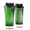 Decal Style Skin Wrap works with Blender Bottle 28oz Binary Rain Green (BOTTLE NOT INCLUDED) view 1