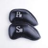 Craftsman Golf Custom 12pcs Thick Synthetic Leather Golf Iron Head Covers Set Headcover (Custom 1set Blue for Right (12pcs)) view 4
