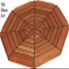 ZY 550mm Eight Corners Teak Table Top with Nautic Star Marine Boat RV Caravan T855 (T855+P3 Pedestal) view 1