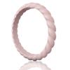 Egnaro Women's Bridal Rings Sets, Thin and Stackable Rubber Rings Women Wedding Bands - 2.5mm Width - 1.8mm Thick view 1