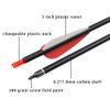 28 inch Carbon Arrow Hunting Arrows with 100 Grain Removable Tips for Archery Compound & Recurve & Traditional Bow Practice Shooting (Pack of 12) view 2
