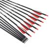 26 inch Carbon Arrow Hunting Arrows with 100 Grain Removable Tips for Archery Compound & Recurve & Traditional Bow Practice Shooting (Pack of 12) view 4
