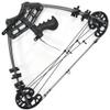 Archery Compound Bow 45lbs Dual-use Steel Ball Arrows Triangle Bow Hunting Catapult for Outdoor Hunting Fishing Competition Composite Bow (Black) view 1