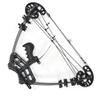 Archery Compound Bow 45lbs Dual-use Steel Ball Arrows Triangle Bow Hunting Catapult for Outdoor Hunting Fishing Competition Composite Bow (Black) view 4