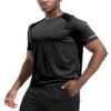 Boyzn Men's 3 Pack Athletic Shirts Quick Dry Short Sleeve Sport T-Shirt Moisture Wicking Workout Shirts Mesh Running Shirts for Men Black/White/Gray-3P06-XL view 2