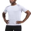 Boyzn Men's 3 Pack Athletic Shirts Quick Dry Short Sleeve Sport T-Shirt Moisture Wicking Workout Shirts Mesh Running Shirts for Men Black/White/Gray-3P06-XL view 3