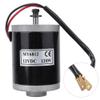 Electric Brushed Motor, 12V 120W High-Speed Small Brushed Motor, Permanent Magnet DC Gear Motor with Belt Pulley for Electric Scooters, E-Bikes, Robotics, and UAVs view 1