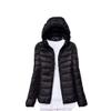 watersouprty Womens Lightweight Packable Down Jacket Hooded Winter Coat Sport Outdoor Padded Outwear Black