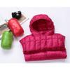 watersouprty Womens Lightweight Packable Down Jacket Hooded Winter Coat Sport Outdoor Padded Outwear Rose Red view 2