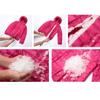 watersouprty Womens Lightweight Packable Down Jacket Hooded Winter Coat Sport Outdoor Padded Outwear Rose Red view 4