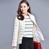 watersouprty Womens Lightweight Down Jacket Stand Collar Winter Coat Sport Outdoor Padded Jacket White view 2