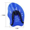 Gasher Contoured Swim Hand Paddles Swimming Training Paddles with Adjustable Straps Swimming Fins Blue view 3