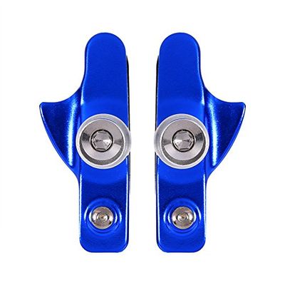 1 Pair Brake Pads, 5 Colors Aluminium Alloy Road Brake Shoes Drawer Brake Pads for Mountain Bike(Blue)