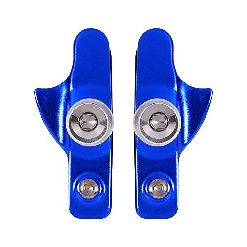 1 Pair Brake Pads, 5 Colors Aluminium Alloy Road Brake Shoes Drawer Brake Pads for Mountain Bike(Blue)