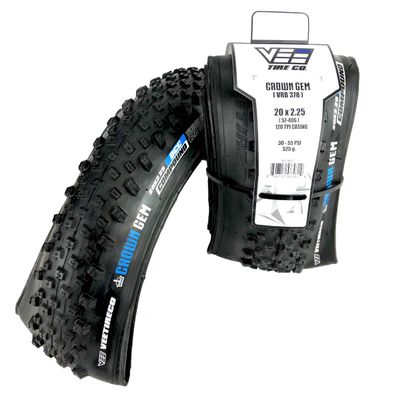 2 Vee Crown GEM 20x2.25 Bike Tires Folding Dual Control Compound MTB