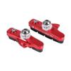 1 Pair Brake Pads, 5 Colors Aluminium Alloy Road Brake Shoes Drawer Brake Pads for Mountain Bike(Red) view 2