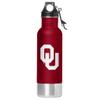 NCAA College Team Logo Insulated Stainless Steel Bottle Chillers 14oz; Team Colors (Oklahoma Sooners) view 1