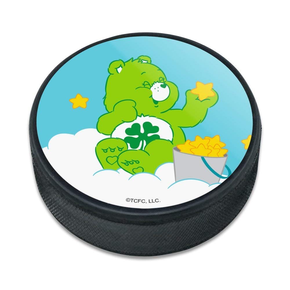 GRAPHICS & MORE Care Bears Good Luck Bear Ice Hockey Puck