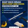 Five Oceans Boat Deck Brush, Extend from 27"- 64", Deluxe Soft Brush, Mop and Hook, Aluminum Telescoping Shaft, for Pontoon, Boats, Sailboats, Cars, RVs, ATVs - FO4264 view 2