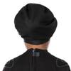 SOUL CAP JR - Large Swimming Cap for Children - Designed for Long Hair, Dreadlocks, Weaves, Hair Extensions, Braids, Curls & Afros - Silicone (Large, Black) view 3