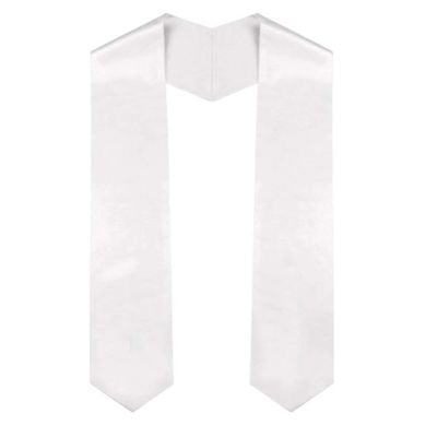 Graduation Stole - 60" Long (White)