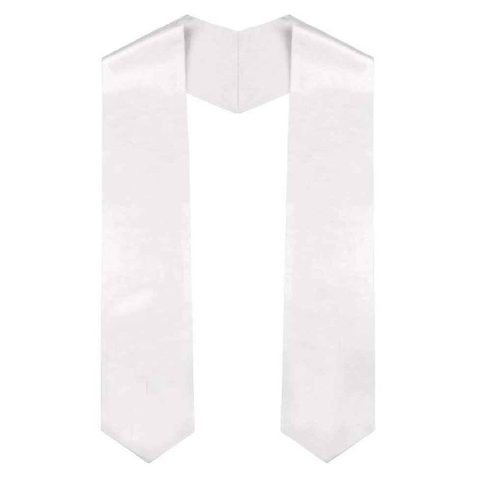Graduation Stole - 60" Long (White)