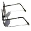V.W.E. Kids Children Size Hippie Round Circle Lens UV400 Protection Metal Sunglasses (Age 3-12) (Gunmetal) view 2