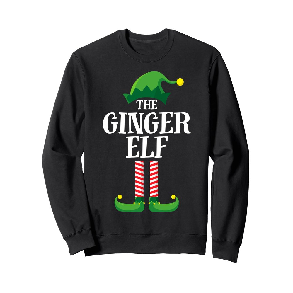 Ginger Elf Matching Family Group Christmas Party Pyjamas Sweatshirt