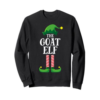 Goat Elf Matching Family Group Christmas Party Pyjamas Sweatshirt