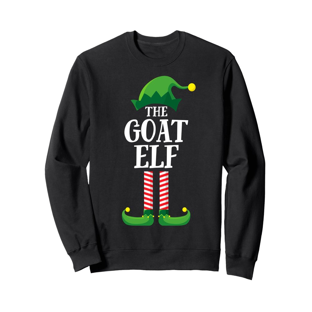 Goat Elf Matching Family Group Christmas Party Pyjamas Sweatshirt