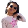 V.W.E. Kids Children Size Hippie Round Circle Lens UV400 Protection Metal Sunglasses (Age 3-12) (Black) view 3