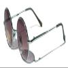 V.W.E. Kids Children Size Hippie Round Circle Lens Lennon Metal Sunglasses (Age 3-12) (Silver Gradient) view 1