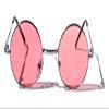V.W.E. Kids Children Size Hippie Round Circle Lens Lennon Metal Sunglasses (Age 3-12) (Pink) view 2