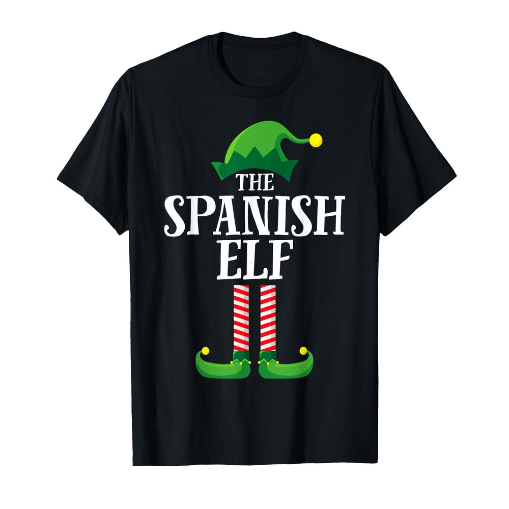 Spanish Elf Matching Family Group Christmas Party Pyjamas T-Shirt