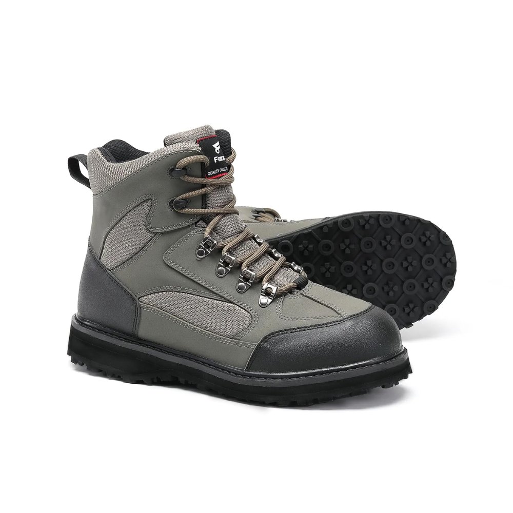 8 Fans Wading Boots for Men,Anti-Slip Rubble Sole Comfortable Durable Material Good for Fishing or Hunting Size14