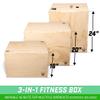 GoSports Fitness Launch Box 3-in-1 Adjustable Height Wood Plyo Jump Box for Exercises of All Skill Levels view 2