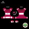 Reflective Vest Running Gear, Lightweight Motorcycle Cycling Reflective Vests with Large Pocket & Adjustable Waist for Women Men Running Safety Vest with Reflective Bands (Pink, Small) view 2
