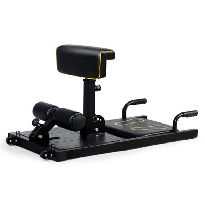 GYMAX Deep Sissy Squat Machine, 8 in 1 Multifunction Sissy Squat Bench, Leg Exercise Machine for Home Gym Workout