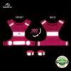 Reflective Vest Running Gear, Lightweight Motorcycle Cycling Reflective Vests with Large Pocket & Adjustable Waist for Women Men Running Safety Vest with Reflective Bands (Pink, Medium) view 2
