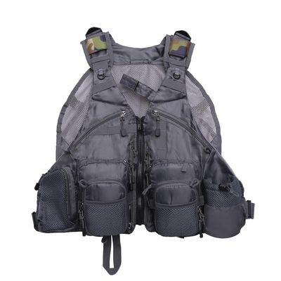 Kylebooker Fly Fishing Vest Pack Adjustable for Men and Women (Light Gray)