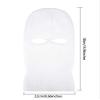 SATINIOR 2-Hole Knitted Ski Mask Full Face Mask Cover Neck Gaiter Winter Balaclava Warm Knit Beanie for Outdoor Sports(Medium,White) view 3