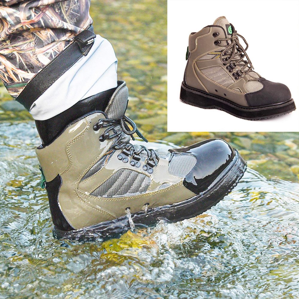 NEYGU Quick-Dry Wading Boots with Rubber Sole (Size: US 7.5)