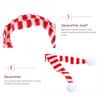 Amosfun 5PCS Cute Warm Knitting Striped Soft Fur Ball Decoration Scarves Christmas Scarf Christmas Decorations for Picnic Outdoor Activities Hiking view 4