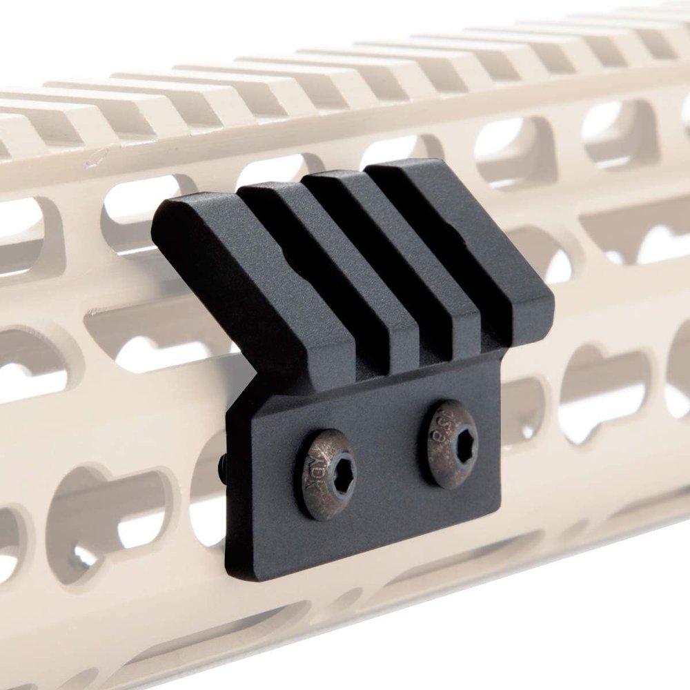 LEGEED Offset Light/Optic Picatinny Rail Mount fit for Keymode, 45 Degree Offset Mount, 3 Slots(1 Pack)