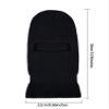 WILLBOND 1 Hole Ski Mask Winter Knitted Balaclava Warm Full Face Mask Windproof Head Cover for Men Women Sports Outdoor(Black) view 3