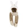 Kids Girls 3 in 1 Winter Set Cartoon Animal Soft Warm Plush Fleece Hoodie Cap with Long Scarf Mitten Gloves Gift view 3
