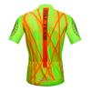 Mens Cycling Jersey Shirt Short Sleeve Bike Jersey Riding Tops Outdoor Cycling Clothing Green Stripe view 2