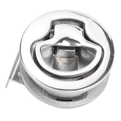 2 Inch Stainless Steel Boat Lock Flush Pull for Marine Deck Round Yacht Replacement 316 Marine Grade No Welding Required Mirror Polished